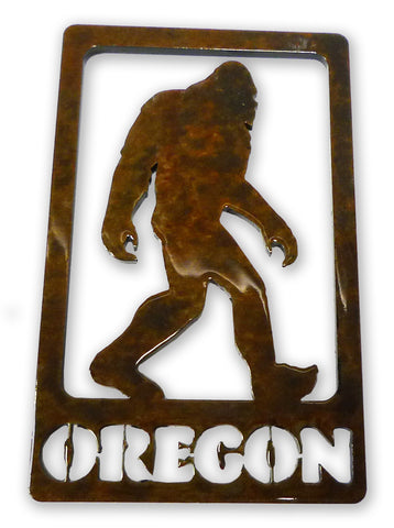 Bigfoot in frame with Oregon - Magnet