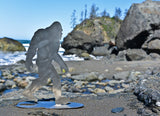 Bigfoot Walking Stainless Steel Stand-Up 7.5" Tall - Metal Art