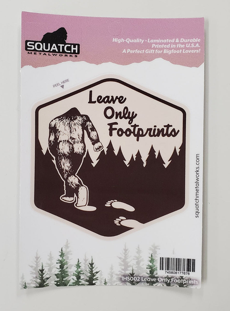 Yeti Bigfoot Footprint Sasquatch Vinyl Decal