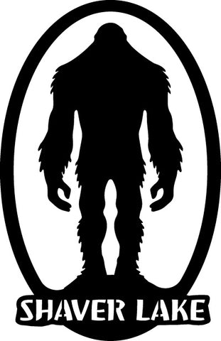 Sasquatch Oval w/ Shaver Lake - Magnet - Squatch Metalworks