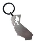 California Bigfoot - Keychain - Squatch Metalworks