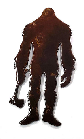 SCOUT Cryptid w/ Hatchet - Magnet - Squatch Metalworks
