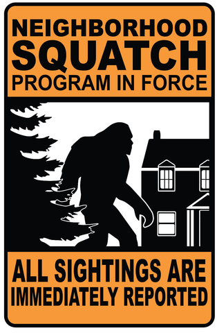 Neighborhood Squatch - Vinyl Sticker - Squatch Metalworks