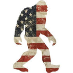 USA Flag Squatch - Vinyl Sticker - Squatch Metalworks
