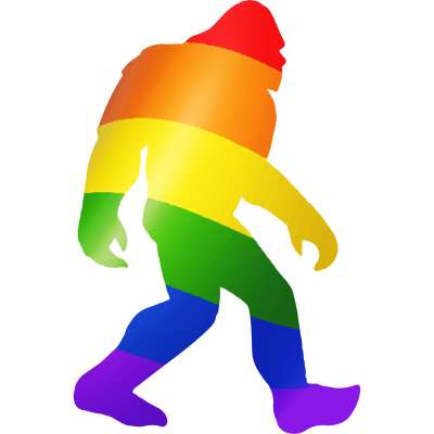 Pride Squatch - Vinyl Sticker - Squatch Metalworks