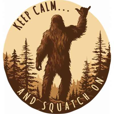 Keep Calm - Vinyl Sticker - Squatch Metalworks