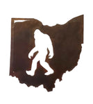 Ohio w/ Bigfoot - Magnet - Squatch Metalworks