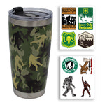 Squatch Metalworks - Green Camo - Stainless-Steel Tumbler with Lid - Squatch Metalworks
