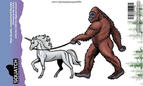 Bigfoot & Unicorn - Sticker (10 pack)