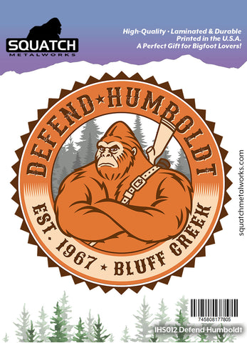 Defend Humboldt Bigfoot - Sticker (10 pack)