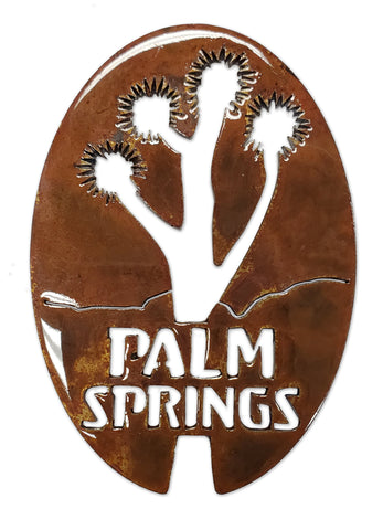 Palm Springs with Joshua Tree Oval - Magnet