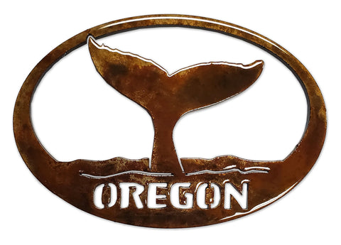 Whale Tail with Oregon - Magnet