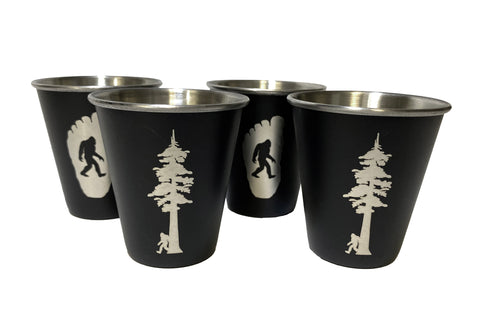 Redwood 4-Pack - Stainless Steel Shot Glass