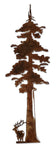 Redwood Tree with Elk - Magnet