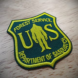 Squatch Metalworks -  Bigfoot Gifts USFS Dept of Sasquatch - Patch  - SMW
