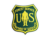 Squatch Metalworks -  Bigfoot Gifts USFS Dept of Sasquatch - Patch  - SMW
