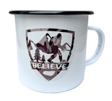 Squatch Metalworks -  Cups BIGFOOT, SASQUATCH – BELIEVE CAMO, 16oz Vintage Campfire Mug  - SMW