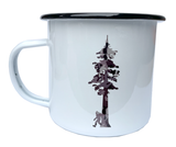 Squatch Metalworks -  Cups BIGFOOT, SASQUATCH – BELIEVE CAMO, 16oz Vintage Campfire Mug  - SMW