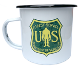 Squatch Metalworks -  Cups BIGFOOT, SASQUATCH - LEAVE ONLY FOOTPRINTS, 16oz Vintage Campfire Mug  - SMW