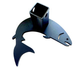 Squatch Metalworks -  Metal Art SQUATCH METALWORKS Jumping Salmon Trailer Hitch Cover for Trucks - Steel, Made in USA  - SMW