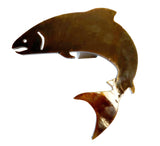 Squatch Metalworks -  Metal Art SQUATCH METALWORKS Jumping Salmon Trailer Hitch Cover for Trucks - Steel, Made in USA  - SMW
