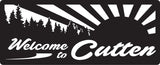 Squatch Metalworks -  Metal Art Welcome to Cutten Sign - Custom Metal Art  - SMW
