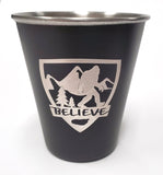 Squatch Metalworks -  Shot Glasses Sasquatch Believe - Stainless Steel Shot Glass  - SMW