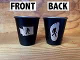 Squatch Metalworks -  Shot Glasses WA Bigfoot Shot Glass  - SMW
